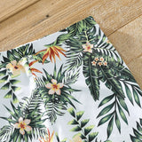Family Matching Summer Swimsuit One Piece Plant Flounce Swimwear