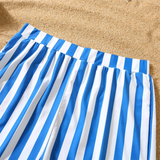 Family Matching Summer Striped Swimsuit One-Piece Beach Bikini