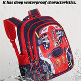 Kid Boy Personalized 3D Car Backpack Fun Cartoon School Bag