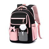 3 Pcs Kid Teenage Travel  Large capacity Nylon Backpack Fashion Candy Bookbags