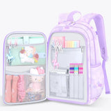 3Pcs Kid Girl School Backpack Large Capacity Cartoon School Bag