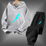 2-12Y Kid Boy Girl Casual Outdoor Sports Fall Winter Fashion Suit 2 Pcs Set