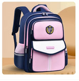 British Primary Students Backpack Large Capacity Lightweight Waterproof Book Bag