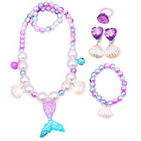 Kid Girl Princess Mermaid Carnival Ariel Cosplay Dress for Halloween Party Ball
