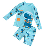 Kid Baby Girls Boy Floating Guard Swimsuit  Long Sleeve UV Protection Swimwear