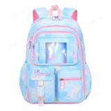 Girl School Backpacks Cute Candy Color Large Capacity Schoolbags