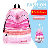 Teenage Girls Kawaii Cute Backpack Pencil Case Bags 3 Pcs/set
