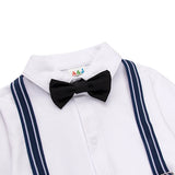 Baby Boy Wedding Christening Baptism Suits Sets 3 Pcs