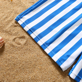 Family Matching Summer Striped Swimsuit One-Piece Beach Bikini