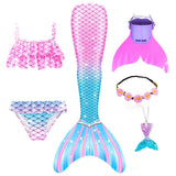 Kid Girl Ariel Little Mermaid Swimsuits for Beach Swimming Costumes