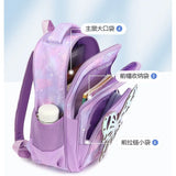 3Pcs Girl Backpack Butterfly Large Capacity Student Bookbag Back To School