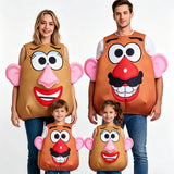 Family Matching Kid Adult Potato Head Halloween Carnival Party Funny Cosplay Costume