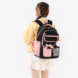 3 Pcs Kid Teenage Travel  Large capacity Nylon Backpack Fashion Candy Bookbags