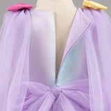 1-6Y Kid Baby Girl Birthday Party Wedding Sleeveless Butterfly Mesh Fluffy Princess Dresses