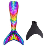 Kids Girls Swimming Mermaid Swimwear Tail Add Monofin Fin