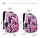 Geometric Printed Primary Junior High School Bag Waterproof Large Backpacks
