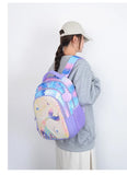 3Pcs/set Mermaid School Backpack Set Cute Kids Cartoon Book Bag