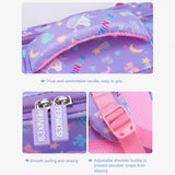 2 Pcs Primary Student Cute Stylish Portable Versatile Breathable Backpack Books Bag