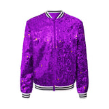6-16Y Kids Girls Hip Hop Jazz Street Dance Performance Outerwear Sequin Jacket Coat