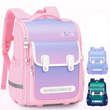 Girl Boy Students Gradient Color Fashion Waterproof Backpack School Bags