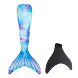 Kids Girls Swimming Mermaid Swimwear Tail Add Monofin Fin