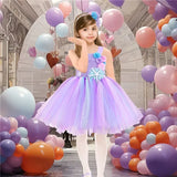 12M-12T Kid Baby Girls Mermaid Glowing Tutu Halloween Ariel Party Dresses