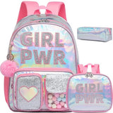 Students Kid Girl Backpack School Cute Backpack 3 Pcs/set