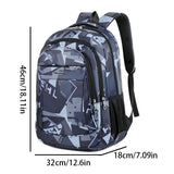 Kid Student  Large Capacity Travel Versatile Print Backpack 16 Inch