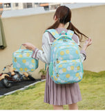 3Piece/Set School Backpacks Daisy Printed Large Capacity Student Backpack