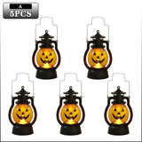 Halloween Pumpkin Ghost Face Lamp Portable Skull Decoration Light