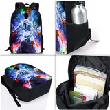 Kid Student Football Player CR7 Three Piece Set Backpacks Schoolbags