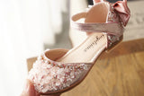 Kid Girl Spring Beauty Pointed Toe Leather Party Shoes
