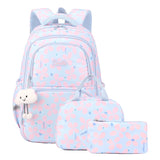 3pcs/set Elementary School  Flower Cute Little Dolls Backpack Bookbags