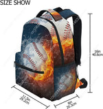 Kids Baseball Backpack School Travel Backpacks Bookbag