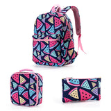 Kid Teenager School Backpack Fashion Print Shoulders Bag
