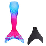 Kids Girls Swimming Mermaid Swimwear Tail Add Monofin Fin