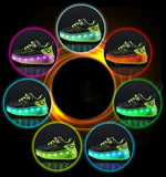 Kid Boys Girls Roller Shoes LED Light Up USB Charging Skateboard Shoes