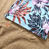 Family Matching Mom Daughter Swimwear Floral Pattern Ruffle One-Piece Swimsuit