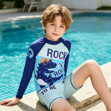 Kid Baby Girls Boy Floating Guard Swimsuit  Long Sleeve UV Protection Swimwear