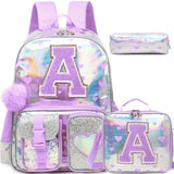 Students Kid Girl Backpack School Cute Backpack 3 Pcs/set