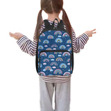 Student Rainbow Print Pattern Square Backpack SchoolBags
