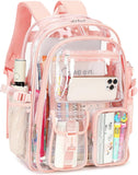 Girls Women Large Clear Backpack School Bookbag Transparent Backpack