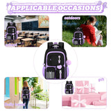 3Pcs/Set Back To School Backpack Student Large Capacity Schoolbag