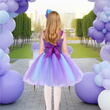12M-12T Kid Baby Girls Mermaid Glowing Tutu Halloween Ariel Party Dresses