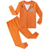 1-10Y Kid Boy Girl Halloween Pajamas Cartoon Cute Pumpkin Skeleton Carnival Nightwear