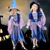 1-12Y Kid Baby Girl Halloween Party Witch Carnival Witch Costume