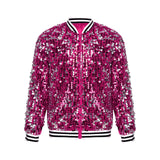 6-16Y Kids Girls Hip Hop Jazz Street Dance Performance Outerwear Sequin Jacket Coat