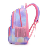 Elementary School Students Fashion Backpack Gradient Color Campus Schoolbag