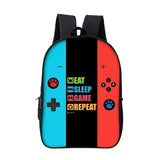 16.5In Kid Games Console Backpack 2D Flat Cartoon Schoolbag