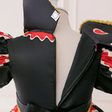 3-10Y Kid Girls Red Heart Princess Puff Sleeve Splicing Puffy Birthday Party Halloween Dresses